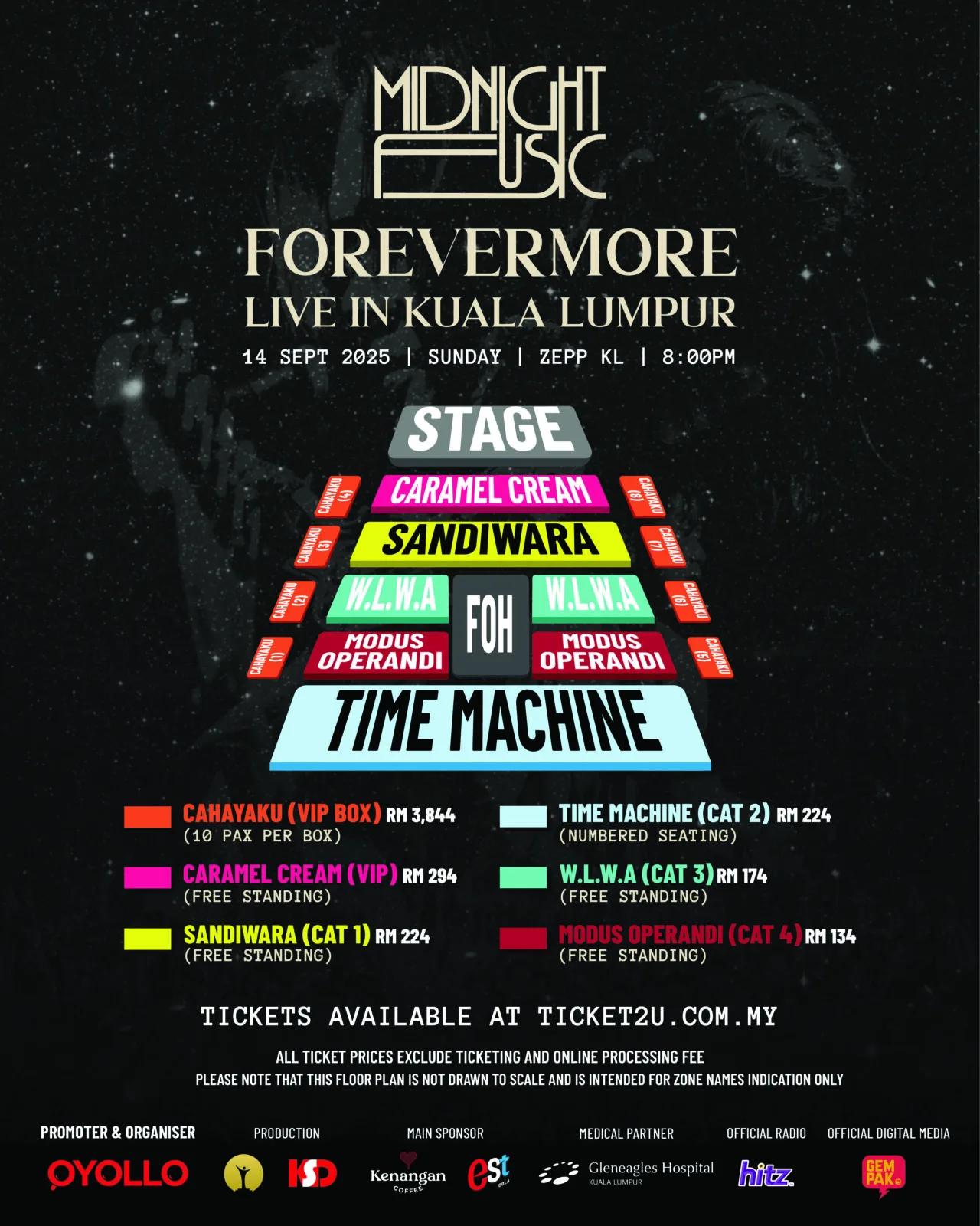 Midnight Fusic Seat Map